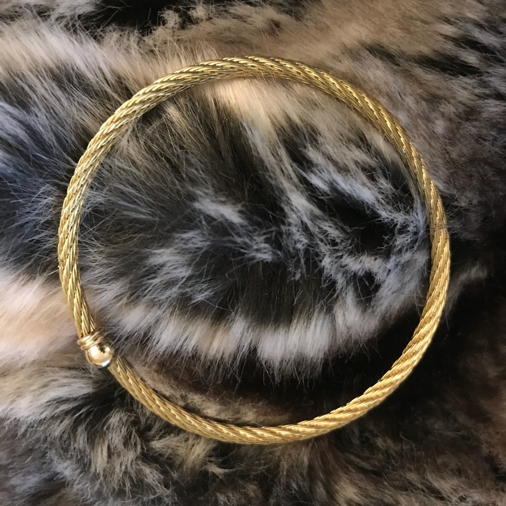 Brand New Thin Gold Cable Bracelet Marlyn Schiff